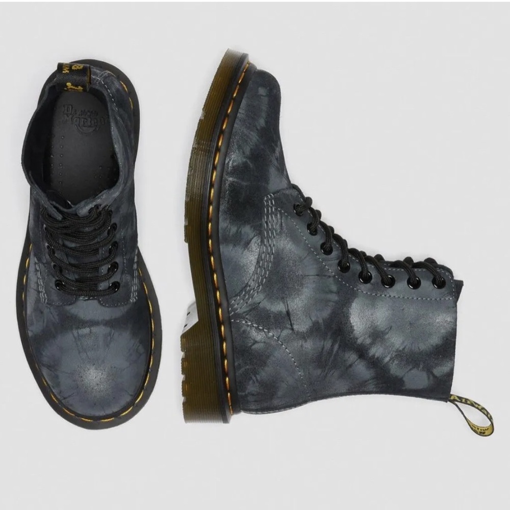 Dr. Martens 1460 Pascal Tie Dye Printed Suede Black (rare/discontinued)